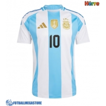 Fotballdrakt Herre Argentina Lionel Messi #10 Hjemmedrakt Copa America 2024 Kortermet